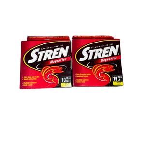 Stren 10 Lb Magnaflex Line 750 Yds Neon Yellow Lot of 2